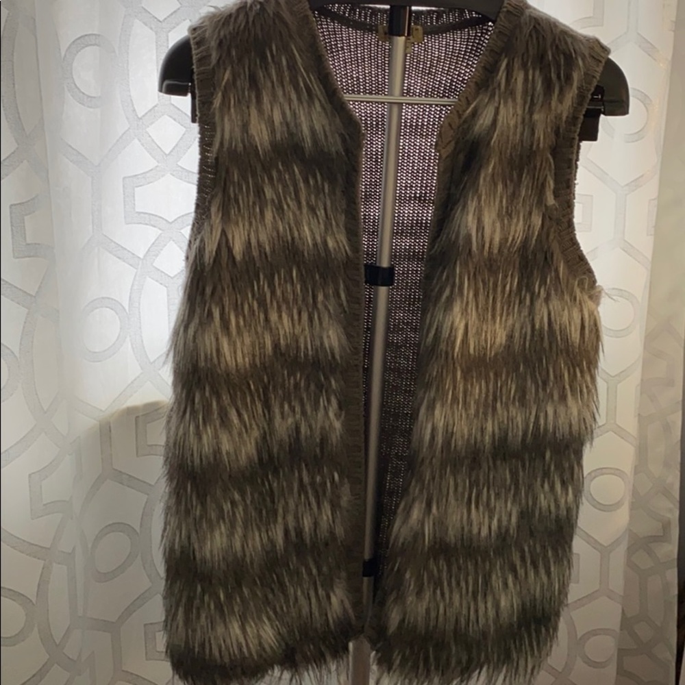 Faux fur vest